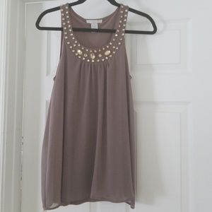 Sleeveless studded top
